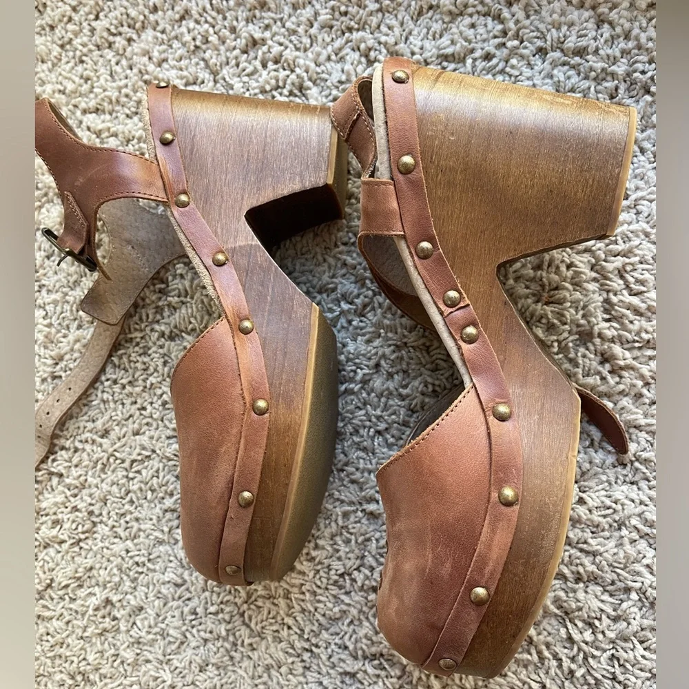 Free People Doub’s Clogs in Tan. Eu size 40 / US size 9.5 - 10. - Picture 9 of 12